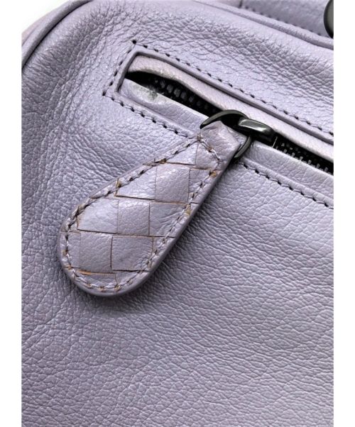 BOTTEGA VENETA（ボッテガベネタ）BOTTEGA VENETA (ボッテガベネタ) レザーボストンバッグ ラベンダー サイズ:-の古着・服飾アイテム
