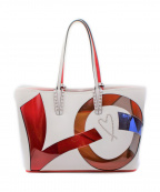 Christian Louboutinクリスチャン・ルブタン）の古着「Cabata small love tote」｜ホワイト