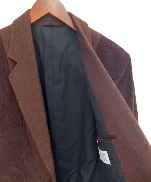 Maison Margiela（メゾンマルジェラ）Maison Margiela (メゾンマルジェラ) ラペル切替ジャケット ブラウン サイズ:48の古着・服飾アイテム