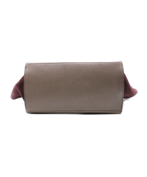 CELINE（セリーヌ）CELINE (セリーヌ) トラペーズ ブラック×カーキ×ボルドー サイズ:ミディアム トラペーズ U-AT-0122/U-CU-0132の古着・服飾アイテム