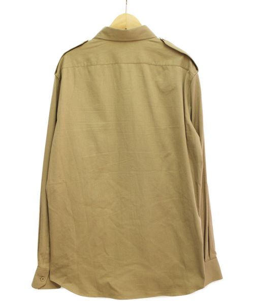 CELINE（セリーヌ）CELINE (セリーヌ) 20SS 軽量コットンツイルミリタリーシャツ ベージュ サイズ:Lの古着・服飾アイテム