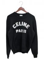CELINEセリーヌ）の古着「フロッククルーネックセーター」｜ブラック