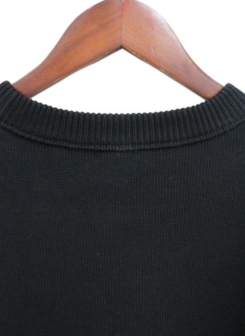 CELINE（セリーヌ）CELINE (セリーヌ) フロッククルーネックセーター ブラック サイズ:Mの古着・服飾アイテム