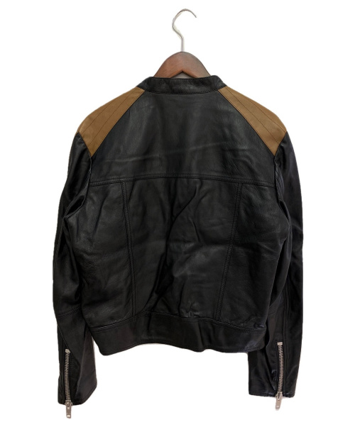 CELINE（セリーヌ）CELINE (セリーヌ) 20AW CAFE RACER JACKET ブラック×ブラウン サイズ:48の古着・服飾アイテム