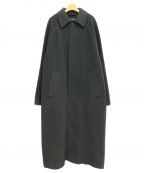 BALENCIAGAバレンシアガ）の古着「オペラロングコート」｜ダークグリーン