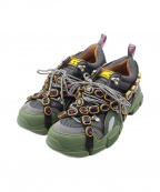 GUCCIグッチ）の古着「Flashtrek SEGA Green Removable」｜オリーブ×ブラック