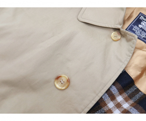 BURBERRY（バーバリー）BURBERRY (バーバリー) [OLD]英国製ライナー付ステンカラーコート ベージュ サイズ:表記なし イングランド製・バルマカーン・マルゼン別注品の古着・服飾アイテム