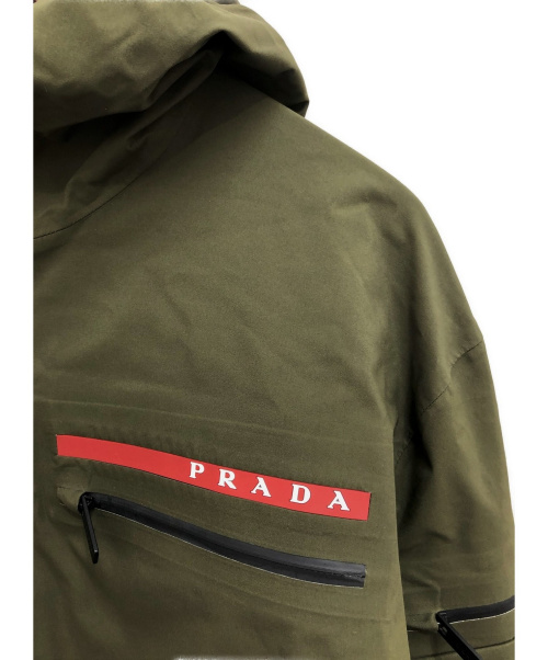 PRADA（プラダ）PRADA (プラダ) ×GORE-TEX レインジャケット オリーブ サイズ:Mの古着・服飾アイテム