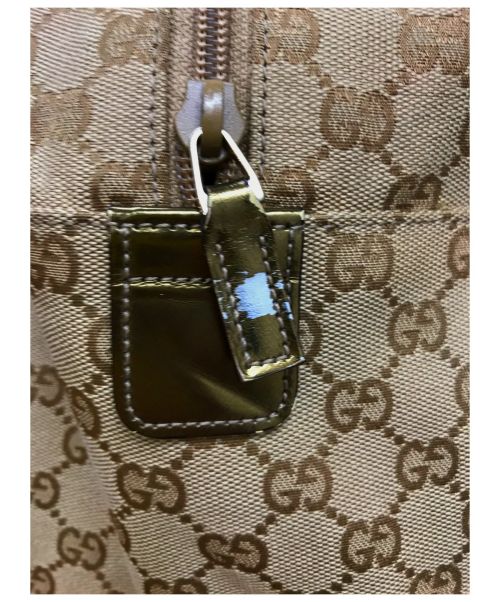 GUCCI（グッチ）GUCCI (グッチ) シェリーラインボストンバッグ ゴールド×ピンク サイズ:下記参照 GG 153240 491404の古着・服飾アイテム