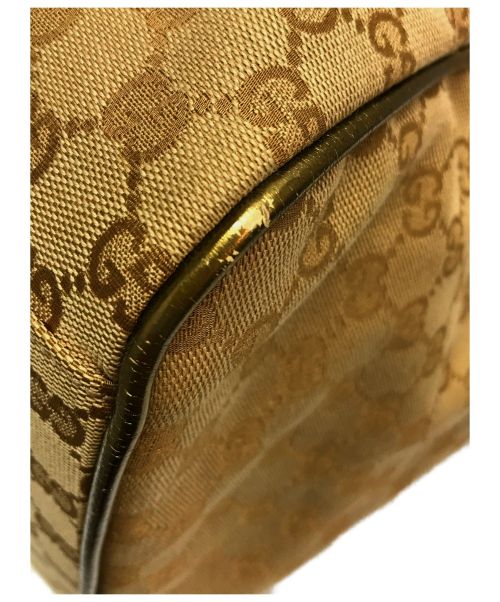 GUCCI（グッチ）GUCCI (グッチ) シェリーラインボストンバッグ ゴールド×ピンク サイズ:下記参照 GG 153240 491404の古着・服飾アイテム