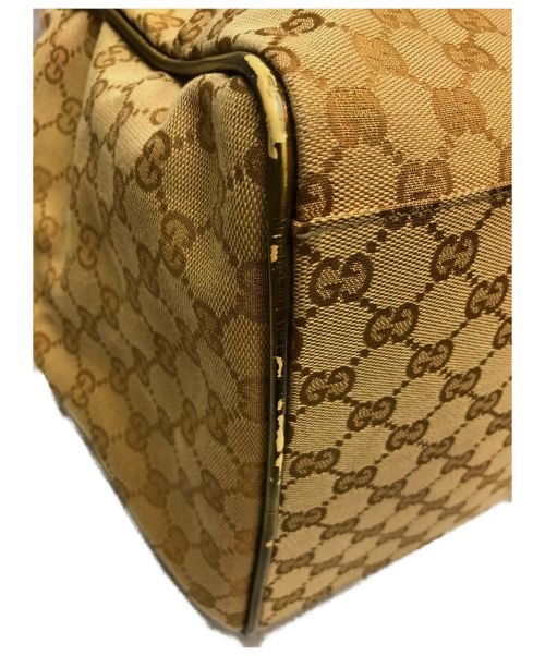 GUCCI（グッチ）GUCCI (グッチ) シェリーラインボストンバッグ ゴールド×ピンク サイズ:下記参照 GG 153240 491404の古着・服飾アイテム
