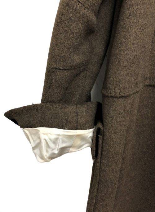 LOUIS VUITTON（ルイ ヴィトン）LOUIS VUITTON (ルイ ヴィトン) アンゴラ混ウールコート ブラウン サイズ:36の古着・服飾アイテム
