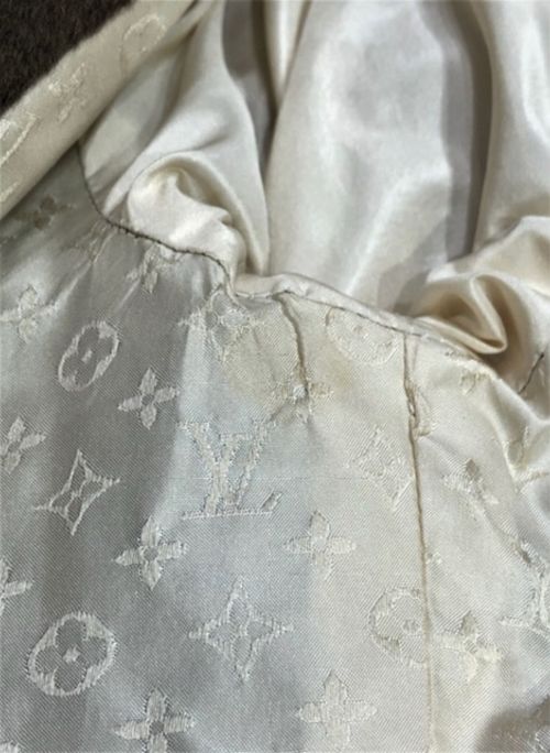 LOUIS VUITTON（ルイ ヴィトン）LOUIS VUITTON (ルイ ヴィトン) アンゴラ混ウールコート ブラウン サイズ:36の古着・服飾アイテム