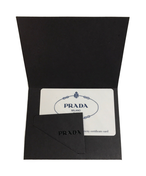 PRADA（プラダ）PRADA (プラダ) レザーショルダーバッグ ブラック サイズ:無 BR3975 117の古着・服飾アイテム