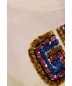 中古・古着 GUCCI (グッチ) スパンコールロゴカットソー アイボリー サイズ:L：14800円