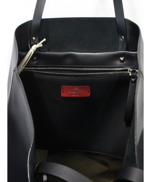 VALENTINO（ヴァレンティノ）VALENTINO (ヴァレンティノ) VLTNトートバッグ ブラックの古着・服飾アイテム