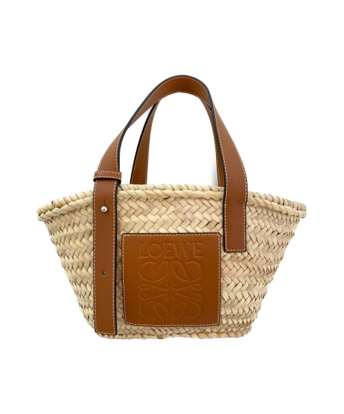 LOEWE（ロエベ）LOEWE (ロエベ) スモールバスケットバッグ ベージュ×ブラウン サイズ:-の古着・服飾アイテム