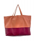 CELINE (セリーヌ) ホリゾンタルカバ トートバッグ ブラウン×ワイン サイズ:- ホリゾンタルカバ U-UP-0112：32800円