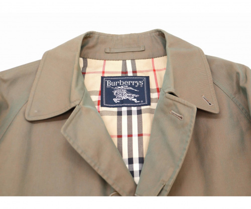 BURBERRY（バーバリー）BURBERRY (バーバリー) [OLD]比翼ステンカラーコート 玉虫色 サイズ:SS オールドバーバリーの古着・服飾アイテム