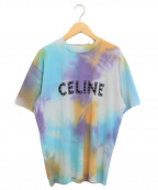CELINEセリーヌ）の古着「21SS スタッズ付ルーズTシャツ」｜ブルー×パープル