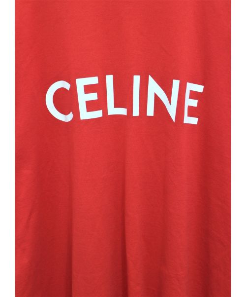 CELINE（セリーヌ）CELINE (セリーヌ) 21SS ルーズTシャツ レッド サイズ:Sの古着・服飾アイテム