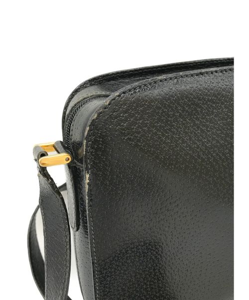 GUCCI（グッチ）GUCCI (グッチ) [OLD]GGロゴエンボスショルダーバッグ ブラック サイズ:表記なし ヴィンテージ・オールドグッチの古着・服飾アイテム