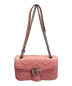 GUCCI (グッチ) GGマーモントチェーンショルダーバッグ ピンク サイズ:-：138000円