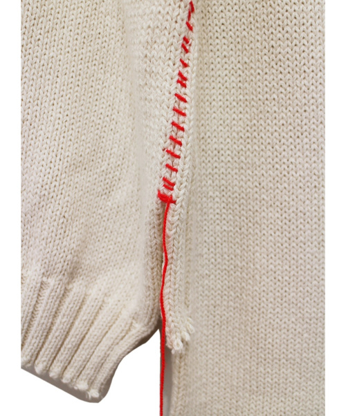 Maison Margiela（メゾンマルジェラ）Maison Margiela (メゾンマルジェラ) 21SS GRUNGE PULL KNIT アイボリー サイズ:S 未使用品の古着・服飾アイテム