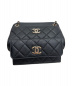 中古・古着 CHANEL (シャネル) ダブルチェーンカメラバッグ ブラック サイズ:-：318000円