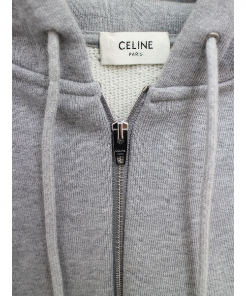 CELINE（セリーヌ）CELINE (セリーヌ) 20AW トリオンフシグネチャーパーカー グレー サイズ:Mの古着・服飾アイテム