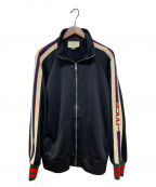GUCCIグッチ）の古着「テクニカルジャージージャケット」｜ブラック