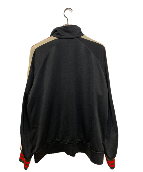 GUCCI（グッチ）GUCCI (グッチ) テクニカルジャージージャケット ブラック サイズ:Ｌの古着・服飾アイテム