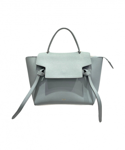 CELINE（セリーヌ）CELINE (セリーヌ) マイクロベルトバッグ ブルーグレー サイズ:マイクロの古着・服飾アイテム