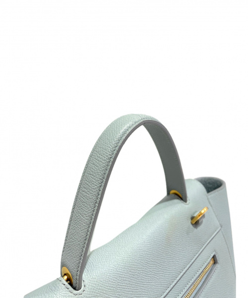 CELINE（セリーヌ）CELINE (セリーヌ) マイクロベルトバッグ ブルーグレー サイズ:マイクロの古着・服飾アイテム