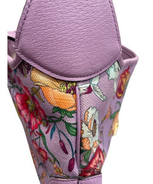GUCCI（グッチ）GUCCI (グッチ) ニュージャッキーフローラホーボーバッグ パープル サイズ:ミディアムの古着・服飾アイテム