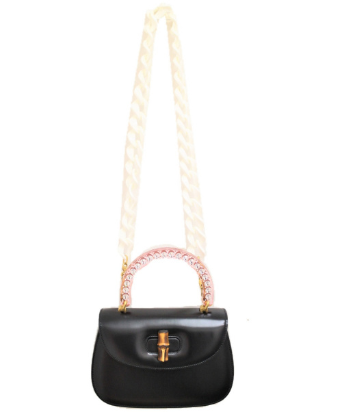 GUCCI（グッチ）GUCCI (グッチ) バンブークラシック 2WAYショルダーバッグ ブラック サイズ:-の古着・服飾アイテム