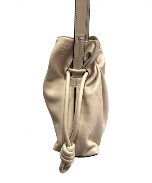 LOEWE（ロエベ）LOEWE (ロエベ) フラメンコノット スモールショルダーバッグ ベージュの古着・服飾アイテム