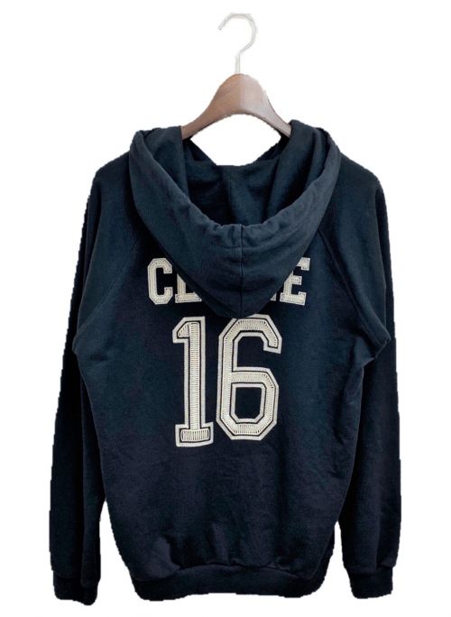 CELINE（セリーヌ）CELINE (セリーヌ) 20AW 16エンブロイダリージップドフード付スウェット ブラック サイズ:Mの古着・服飾アイテム