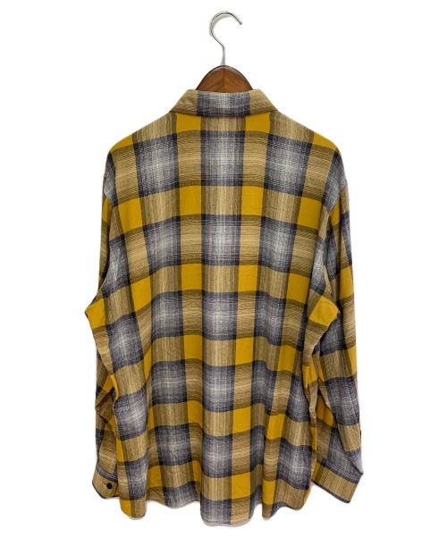 CELINE（セリーヌ）CELINE (セリーヌ) 21SS ルーズシャツ イエロー×グレー サイズ:38の古着・服飾アイテム