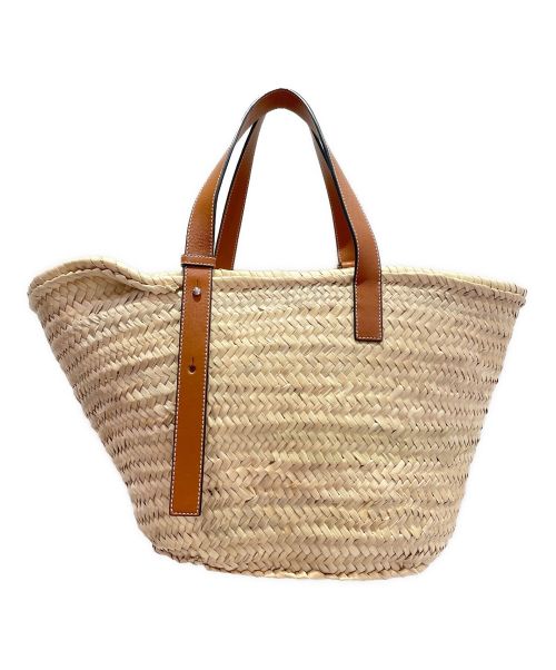 LOEWE（ロエベ）LOEWE (ロエベ) バスケットバッグ ナチュラル×タン サイズ:-の古着・服飾アイテム