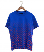 LOUIS VUITTONルイ ヴィトン）の古着「21SS LVSEモノグラムグラディエントTシャツ」｜ブルー
