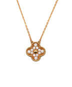 VAN CLEEF & ARPELSヴァンクリーフ＆アーペル）の古着「ヴィンテージアルハンブラネックレス」
