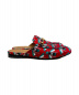 GUCCI (グッチ) 蜂ジャガードプリンスタウン/サンダル レッド サイズ:37：32800円