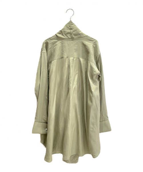 LOEWE（ロエベ）LOEWE (ロエベ) アナグラムジャカードラバリエールブラウス オリーブ サイズ:32の古着・服飾アイテム