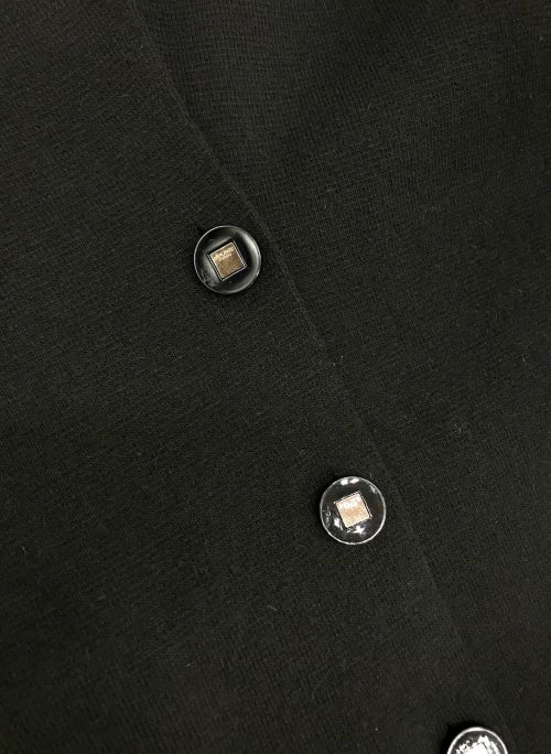 CELINE（セリーヌ）CELINE (セリーヌ) [OLD]ニットジャケット ブラック サイズ:38表記の古着・服飾アイテム