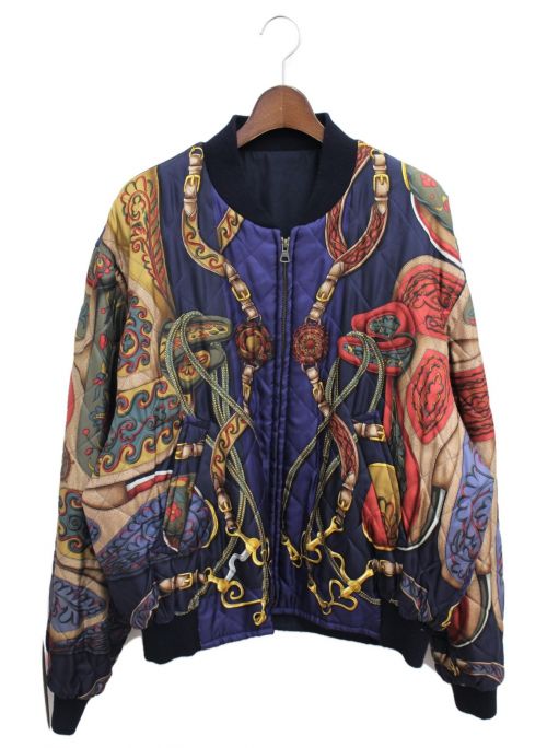 HERMES（エルメス）HERMES (エルメス) リバーシブルブルゾン ネイビー サイズ:54の古着・服飾アイテム