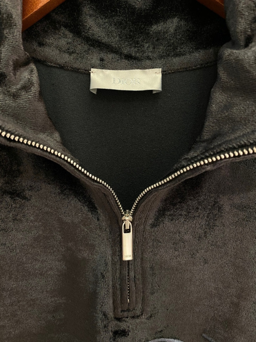 Dior（ディオール）Dior (ディオール) ハーフジップテクニカルカットソー ブラック サイズ:Mの古着・服飾アイテム