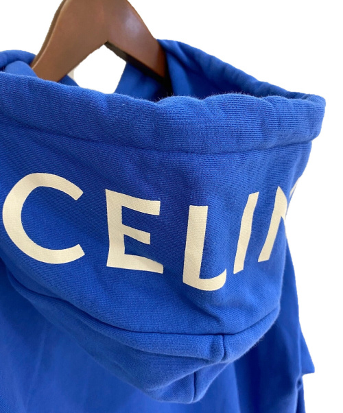 CELINE（セリーヌ）CELINE (セリーヌ) 21AW ルーズスウェットシャツ ブルー サイズ:Sの古着・服飾アイテム