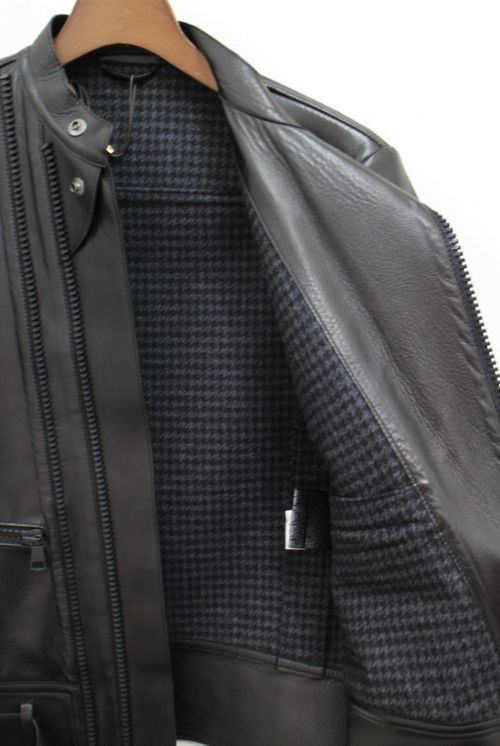 GUCCI（グッチ）GUCCI (グッチ) ライダースジャケット ブラック サイズ:44の古着・服飾アイテム