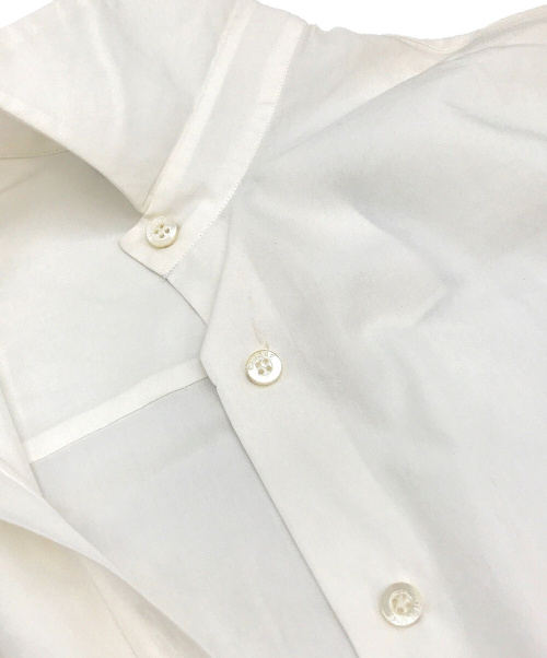 CELINE（セリーヌ）CELINE (セリーヌ) [OLD]プレーンロゴドレスシャツ ホワイト サイズ:38表記の古着・服飾アイテム